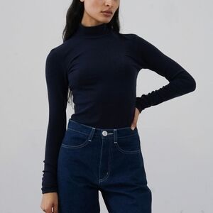 60s Knit Turtleneck Fitted tight bodycon lightweight thin